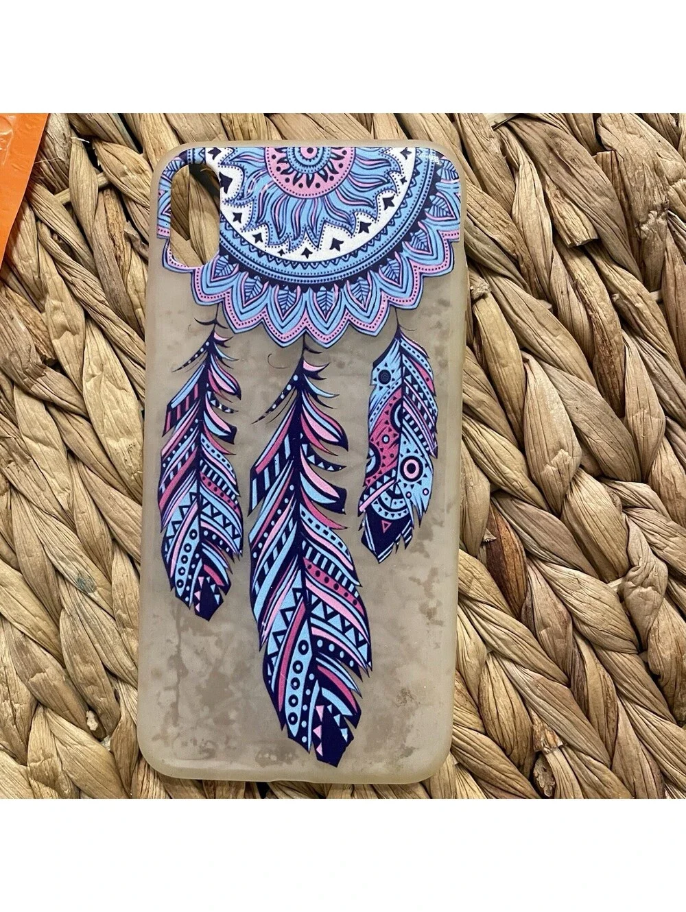 Dreamcatcher Mandala Phone Case For iPhone XS Max Boho Feather Clear Slim Cover
